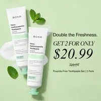 Boka Nano Hydroxyapatite Toothpaste, Fluoride Free Toothpaste, Appropriate for Sensitive Teeth - for Adults - US Manufactured
