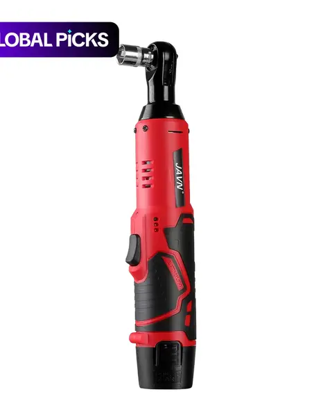 Cordless High Torque Electric Right-Angle Ratchet Wrench, 3/8-Inch Drive, 45 Nm Socket Ratchet Wrench for Bolt and Nut Removal, Car Repair Tool, Professional Power Tools #GLOBAL PICKS