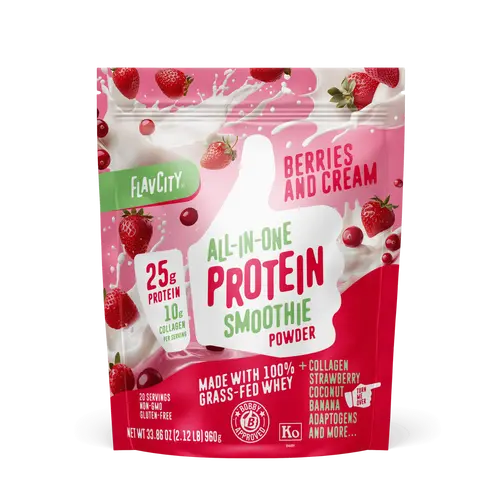 Berries & Cream Protein Smoothie Supplement Flavor
