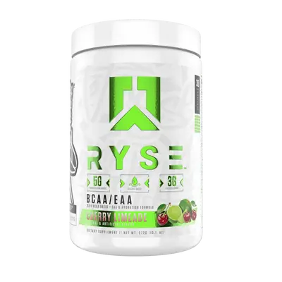 RYSE BCAA EAA Powder - 5g Branched Chain Amino Acids, 3g Essential Aminos, Sugar-Free Electrolytes Energy Supplement - 30 Servings