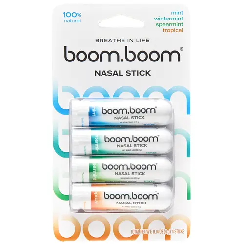 BoomBoom Nasal Stick: Free Your Nose | Featured on Shark Tank | Powerful Essential Oils with Vapor Flow Technology | Breathe In Life Remedies Treatment