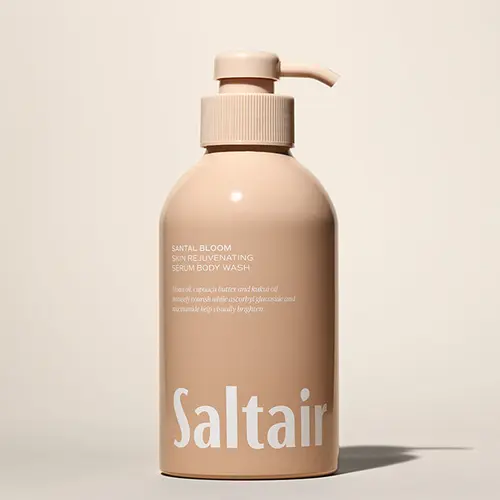 Saltair Santal Bloom Body Wash - Skin Rejuvenating Serum Body Wash - 17 fl oz - Creamy Sandalwood. Sheer Amber. Sensual Musks.