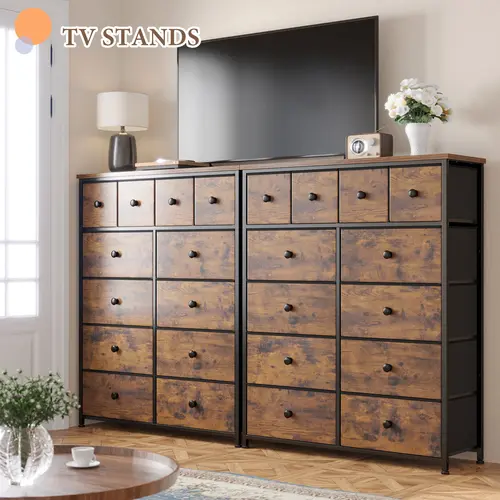 [New Size Available&]Raybee Furniture Tall Dresser with 12 Drawers, Modern Compact Fabric Dressers & Chests of Drawers, Steel Frame & Wood Top for Bedroom, Stylish Clothes Storage Organizer for Living Room, Bedroom, Hallway, Closets, Assembly Required