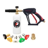 Tool Daily Short Handheld with  Cannon FOR PRESSURE WASHER,  1/4 Inch Quick Connector, Water Spray Tool with 5 Nozzle Tips, 1 Liter snow foam lance, DealsForYouDays,car accessories,toolupgrade