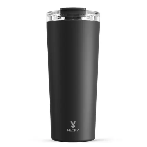 MEOKY 24 oz Stainless Steel Insulated Travel Coffee Mug - Leak-proof Lid, Explosion-proof Solid Flask, Insulated Water Bottle, Keeps Hot 8 Hrs or Cold 24 Hrs, Car Cup Holder Fit (Night)#backtoschool#backtoschoolseason,sohochic