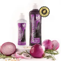 NaturalSant Lisovital Set | Progressive Smoothing & Heat Protection Hair Care with Onion Rosemary Biotin & Keratin | Shampoo 500 ml + Leave-In 250 ml for Repairing Nourishing Frizz Control