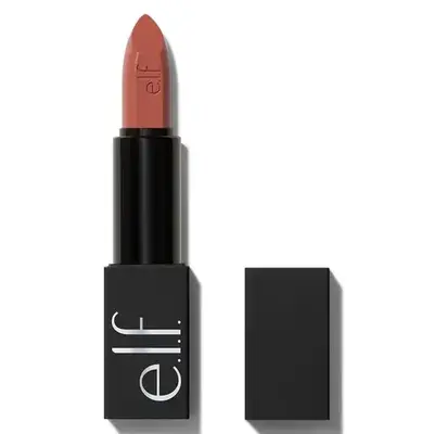 e.l.f. O FACE Satin Lipstick, Long-Lasting Color, Hydrating & Nourishing with Jojoba Esters & Squalane, 20 Shades