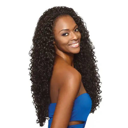 OUTRE Penny 26" Pre Styled Synthetic Fiber Half Wig, Quick Weave Fashion Wig, Pre Styled Wig