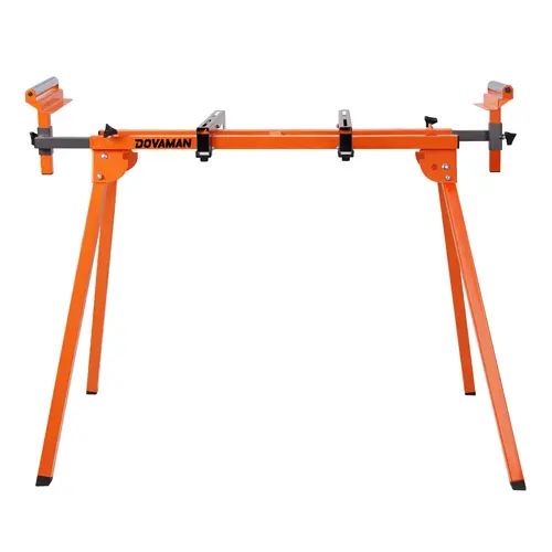 【toolupgrade】Dovaman Foldable Miter Saw Stand, Tool Accessories for Hardware & Iron, 3-Step Quick Install & Quick Release, 330LB Capacity, 78-1/8in Max Sliding Rail, Compatible with DMS01A, DMS03A & Most Mitre Saw Brands, Fold To 35.8"