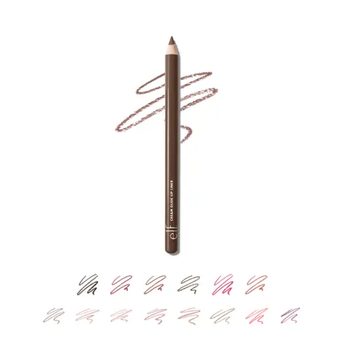 e.l.f. Cream Glide Lip Liner, Smooth Hydrating Semi-Matte for Precise Lip Definition & Sculpting, 13 shades-  0.03 OZ (1 g)