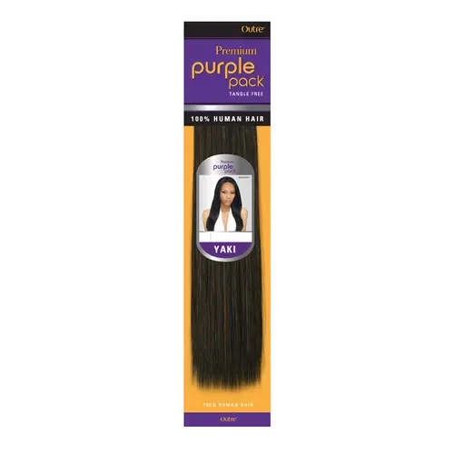 Outre Human Hair Weave Premium Purple Pack Yaki