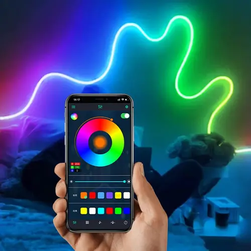 USB Powered LED Strip Light, RGB Color Changing LED Light With Remote Control, Ambient Night Light For Home Party Decor, LED Decoration, Adjustable RGB Lighting, Ambient LED Lights