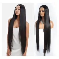 [Style Icon] Summer Vibes Super Long 38” Synthetic Wig  Silky Straight Wigs T Lace Front Wigs Pre-Plucked 6” Deeper Middle Lace Part Wig Can be Restyled