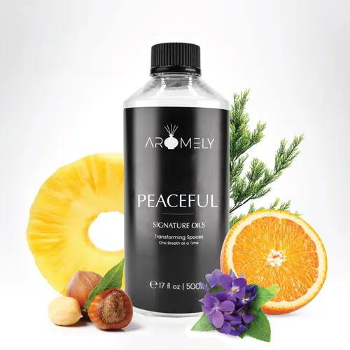 Hotel-Scents Aromatherapy Diffuser with Natural Woody-Pineapple Aromatic Oil, Home Fragrance Products for Home Care with Strong Aroma, Stress Relief & Mood Enhancement