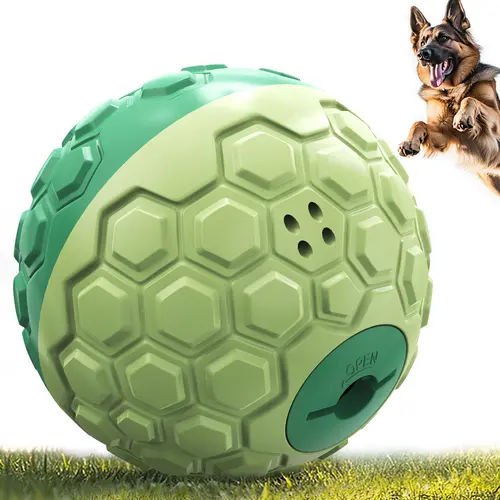 KADTC Dog Treat Dispenser, XL-Size, Wobble Giggle Ball, Roll Herding Egg, Tough Chew Toy for Large Aggressive Chewers, Interactive Indoor & Outdoor Play