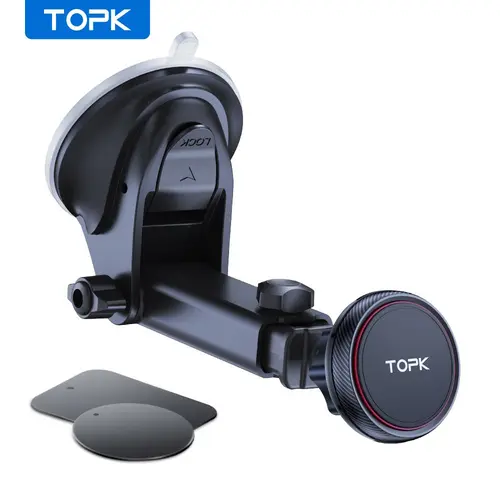 Magnetic Car Phone Mount for Summer, Durable Dashboard Windshield Car Phone Holder with Adjustable Telescopic Arm for Cell Phone, Car Cellphone Mount, Car Phone Stand, Car Accessories, Smartphone Accessories, Universal Car Mount, Automotive Phone Holder