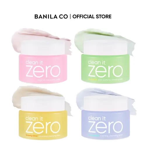 BANILA CO Clean It Zero Cleansing Balm 100ML & 180ML | Original, Pore, Nourishing & Calming | Gentle Makeup Remover | Hydrating Korean Cleansing Balm | Spa-Like Double Cleansing