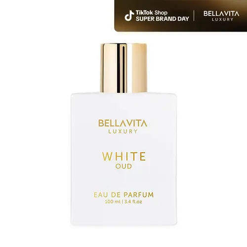 Bellavita Luxury White Oud Eau De Parfum 100ML | Elegant Unisex Perfume for Women & Men | Fresh Spicy Oud Fragrance | Long Lasting Luxury Scent | Women Perfume Gift Set