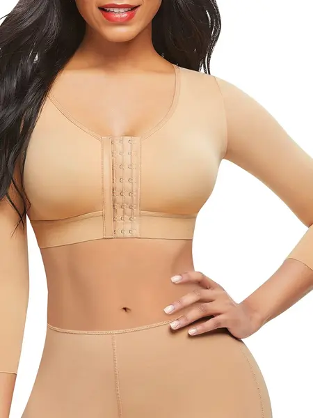 FeelinGirl Arm Shaper for Women Compression Sleeves Slimming Arm Front Closure Shapewear Bras Women newarrivals SohoChic