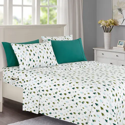 Elegant Comfort 6-Piece Christmas Holiday Sheet Set – Festive Seasonal Bedding with Premium Microfiber Softness