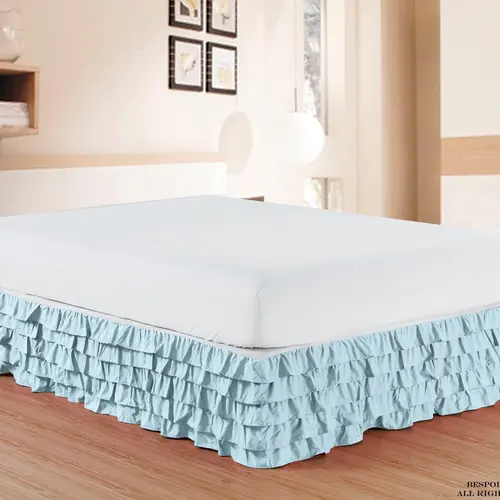 Elegant Comfort Multi-Ruffle Bed Skirt – 15-Inch Drop for Elegant Classic Bedroom Styling