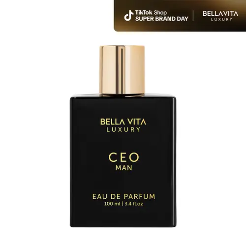 BellaVita Luxury's CEO Man Eau De Parfum 100ml (3.38 Fl.oz) | Lemon, Lavender, Tonka & Agarwood | Long Lasting Perfume for Men | Vegan Perfume | Perfect Gift for Men
