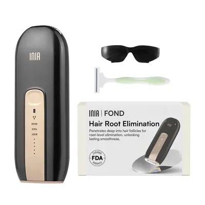 INIA FOND IPL At-Home Body-Safe Hair Removal Device - 16.5J Energy, Unlimited Flashes, FDA Cleared, 2-Year Warranty, Aluminum Alloy Build, Goggles Included, Root Elimination, Men's Body Hair Removal, Smooth Legs, Selfcare Essential, Valentine's Day Gift,s