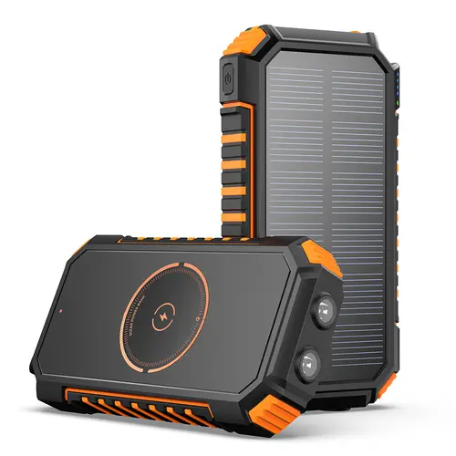 SOARAISE 50000mAh Solar Power Bank, 22.5W PD QC 4.0 Fast Charging Wireless Portable Solar Charger with 6 Outputs & Built-in 2 Cables, External Battery Pack with Flashlight & Compass for Hiking Camping, Gift Chioce,sohochic