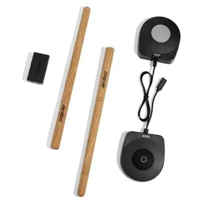 AeroBand PocketDrum 2 Max Portable Electronic Drum Set – Air Drumsticks, Foot Pedals, Bluetooth & USB MIDI, Silent Practice Anywhere, Beginner Friendly – Perfect Gift for Kids, Teens, Dad & Boyfriendsohochic Percussion Instrument