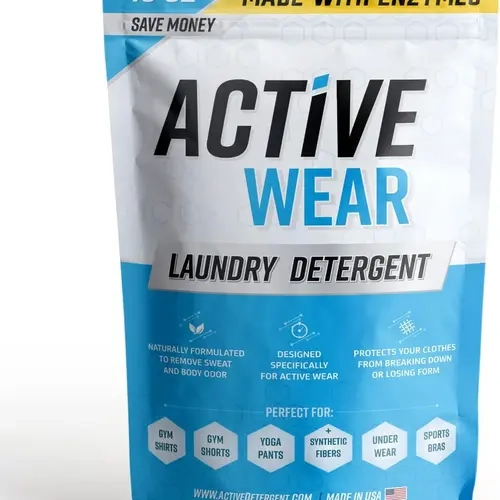 New Active Wear Laundry Detergent & Soak - Formulated for Sweat and Workout Clothes - Natural Performance Concentrate Enzyme Booster Deodorizer - Powder Wash for Activewear Gym Apparel (90 Loads)…