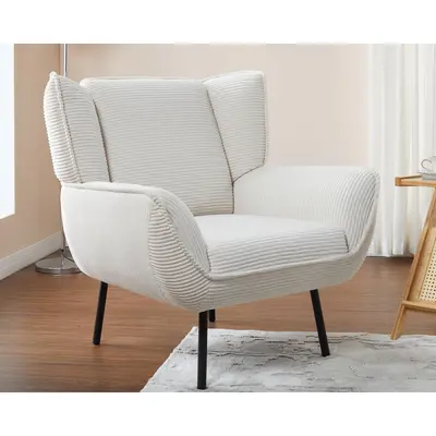 AMERLIFE Accent Chair, Wingback Chair- Upholstered Living Room Chair