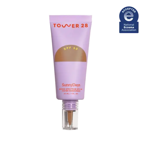 Tower 28 SunnyDays SPF 30 Tinted Sunscreen + Foundation - For Sensitive Skin - Mineral Sunscreen, Broad Spectrum UVA/UVB Sun Protection