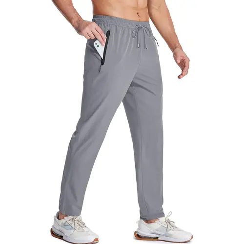MAGCOMSEN Men's Lightweight Quick Dry Hiking Pants - Active Joggers, Breathable Pocket Jogger, Elastic Comfortable Stretch Men's Pants for Gym, Outdoor Use, Workout Pants,sohochic