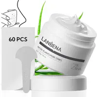 LANBENA Blackhead Removal Mask, Nose Phyto Pore Strips, Pore Cleansing Purifying Exfoliating Mask, 60 Sheets, Phyto Aloe Vera Blackhead Removal Mask, (30g),travel essentials