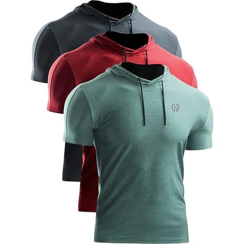 NELEUS Men's Dry Fit Performance Athletic Shirt with Hoods Gym Sport Hoodies Athleisure Breathable Clothes Fitness Outfits summerwins,travel essentials,camping essentials tiktokshopbacktoschool