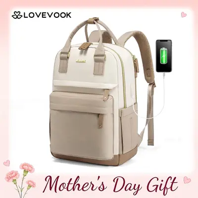 LOVEVOOK Laptop Backpack with USB Port, Backpack Purses for Women, Ideal Travel Backpacks for College, Work, Nursing, Travel, School Backpack, and Personal Item TikTokShopBackToSchool