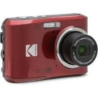 Kodak PIXPRO FZ45 16MP Portable Compact SDHC Point & Shoot Digital Camera (Red, FZ45RD) with 4x Optical Zoom, LCD Screen, USB, Batteries, Alkaline