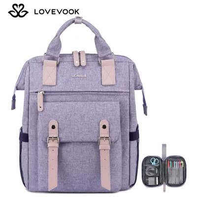 LOVEVOOK Laptop Backpack ,College Backpack with Anti-Theft Pocket,Stylish Work Bag for Teacher, Nurse, Travel