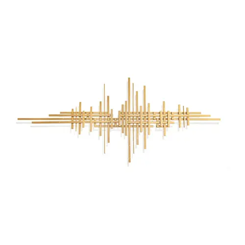 Homary 47.2"x19.7" Hangable Handcrafted Geometric Gold-Line Metal Wall Art, Long-Lasting Modern Abstract Home Decor, Universal Hanging Supply for Living Room,sohochic