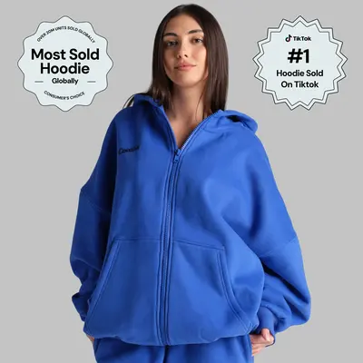 Comfrt | Cloud Zip Hoodie | Soft Mega Oversized Zip Up Hoodie For Men & Women