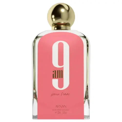 Women's Afnan 9 AM Pour Femme Eau De Parfum Spray - Elegance-Boosting, Floral Heart Scent, Zesty Mandarin Top Note, Confidence-Enhancing, 3.4 Oz Single Item