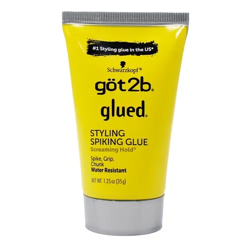 got2b Glued Styling Spiking Glue, Water Resistant Hair Gel with Long Lasting Hold for Sculpting and Defining, Haircare Product, Beauty Products, Styling Gel, Sculpt And Define, Corn Starch Modified, Hydroxyethylcellulose, Strong Hold Gel, Hairstyle Gel