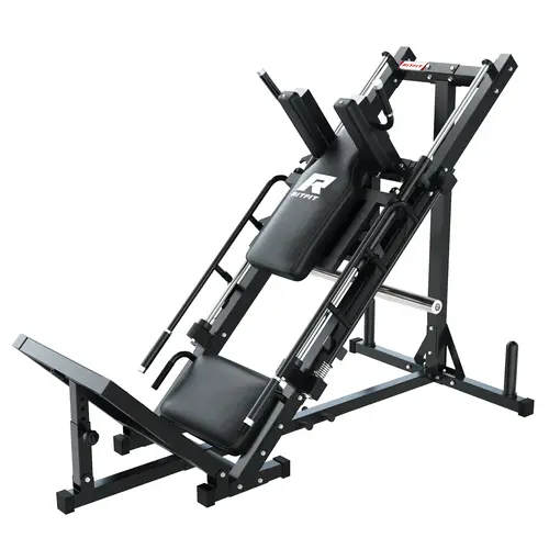 RitFit BLP01 3-In-1 Leg Press & Hack Squat Machine - Steel Foot Pedals with Anti-Slip Patterns, Adjustable Hip Abduction, Leather Strength Training Equipment, Multifunctional Squat Rack for Home Workout, Gym