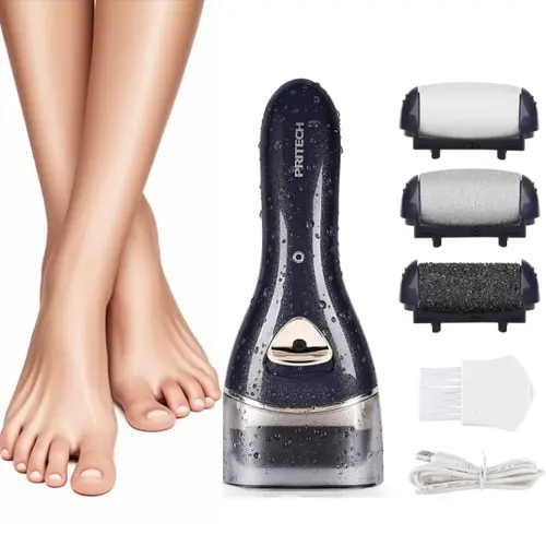 Pritech Rechargeable Portable Electric Feet Callus Remover, Great for Dry Skin Dead Skin, Severely Cracked Dry Skin, Suitable for Home and Nail Salon, Foot File Pedicure Kit, Ideal Spring and Summer Gift.SummerWins  DealsForYouDays