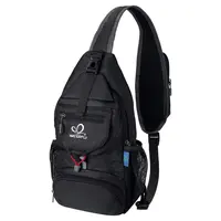 WATERFLY Packable Foldable Lightweight Sling Backpack - Durable Nylon Fabric Chest Bag, Multifunctional Crossbody Zipper Carrier for Adults Hiking Travel All Seasons