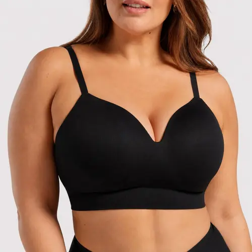 Shapermint Supportive Comfort Shaping Wireless Bra with Adjustable Straps & Soft Foam Cups Feminine Womenswear