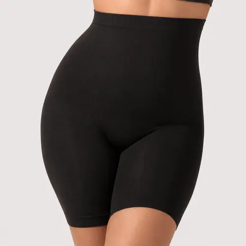 Shapermint High-Waisted Seamless Shapewear Shorts with Anti-Roll Waistband & Breathable Fabric Medium Compression Smooth