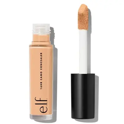 e.l.f. 16HR Camo Concealer - Full Coverage Matte Liquid Concealer, Long-Lasting & Crease-Resistant, Vegan & Cruelty-Free