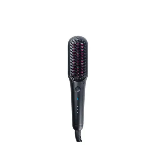 TYMO iONIC MINI Thermal Brush - Lightweight Portable Straightener, Multi Functional Styler with Anti-Scald Bristles, Comfortable Handle, Curling Function for Frizz-Free Silky Hair, Stress-Free Professional Personal Care Appliance