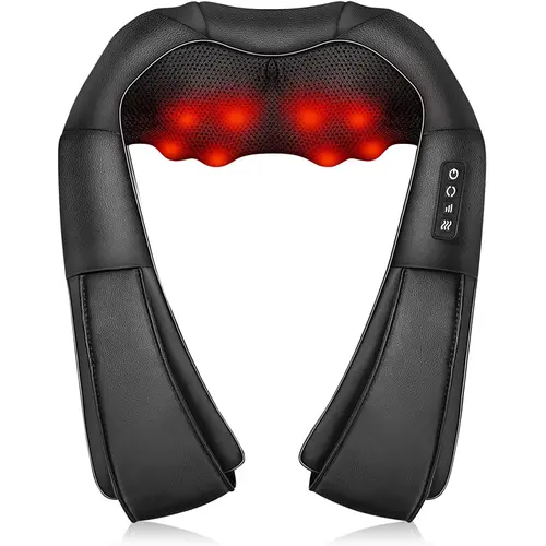 Back and Neck Massager with Heat, Electric Deep Tissue 3D Kneading Massage Pillow for Shoulder, Legs, Foot and Body, Relax Gifts for Women Men Comfort, Best Gifts for Family, Friends,sohochic